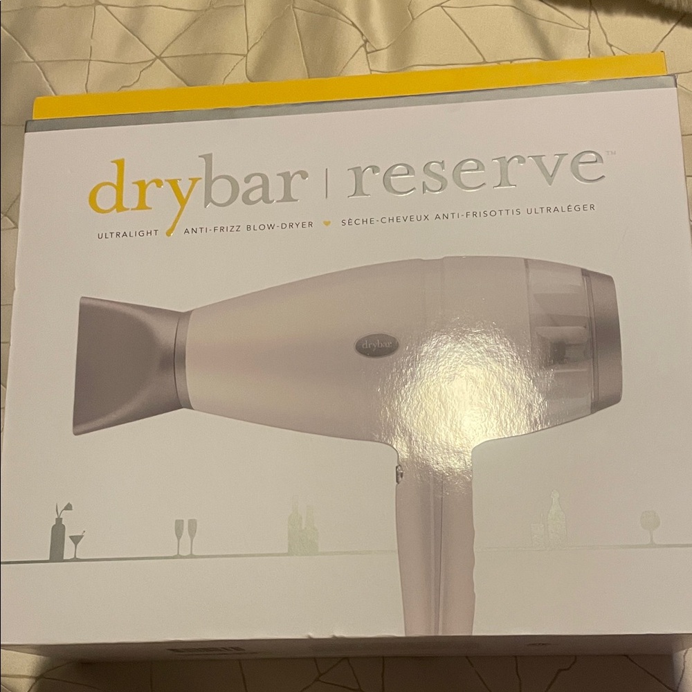 Drybar Reserve Ultralight Blow-Dryer - White and Gray NWT